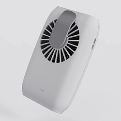 Universal Portable mini taille coupé ventilateur portable USB batterie rechargeable ventilateur de bureau avec corde suspendue alimentation banque fan | fan (blanc)