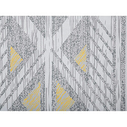 Beliani Tapis 150 x 80 cm gris et jaune KARGI pas cher