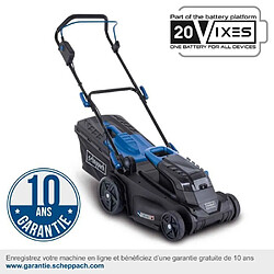 Tondeuse a batterie SCHEPPACH BC-MP380-X - 20V IXES - largeur coupe 38 cm - Mulching - sans batterie ni chargeur