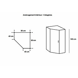 Inside 75 Armoire Angle Malta