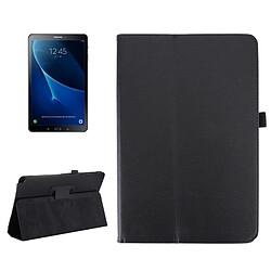 Wewoo Housse Étui noir pour Samsung Galaxy Tab A 10.1 2016 / P585 Litchi texture horizontale en cuir avec support