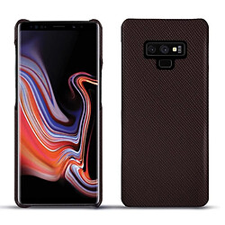 Coque cuir Samsung Galaxy Note9 - Coque arrière - Marron envoûtant ( Pantone #4e3629 ) - NOREVE