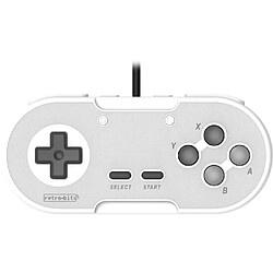 Cstore Manette USB RetroBit Legacy 16 - Grise - Switch, PC, Steam, Raspberry Pi