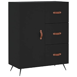 vidaXL Buffet noir 69,5x34x90 cm bois d'ingénierie