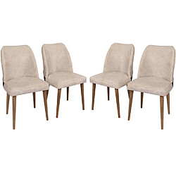 Avis Hanah Home Chaises en velours et métal Nova (Lot de 4).