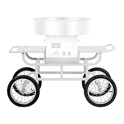 Acheter Helloshop26 Chariot pour machine barbe à papa 4 roues blanc 14_0004866