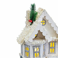 Avis BigBuy Christmas Décorations de Noël Blanc Bois Maison 23 x 14 x 32 cm