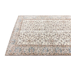 Avis Vidal Tapis de laine 241x142 beige Ultra Vintage