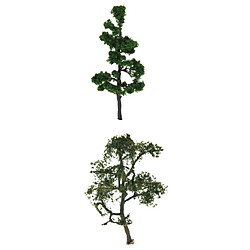 2/ Set Modèle Arbres Verts, Modèle Arbres Sycomore et Pin pour Modélisme Trains Paysage Échelle 1:75