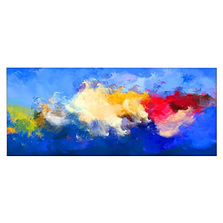 EPIKASA Impression sur Toile Couleur Abstract, Multicouleur, Polyester, 100x3x70 cm