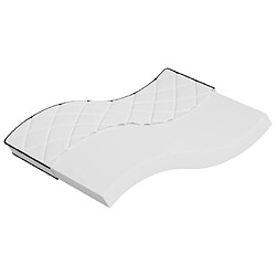 vidaXL Matelas en mousse moyennement doux 140x190 cm