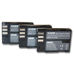 vhbw 3x batterie compatible avec Pentax K-3 Mark III appareil photo APRN (1300mAh, 7,2V, Li-ion)