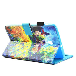 Wewoo Housse Étui pour Samsung Galaxy Tab A 8.0 / T380 & T385 Campagne horizontale modèle cuir Flip avec porte-cartes et fentes cartes pas cher