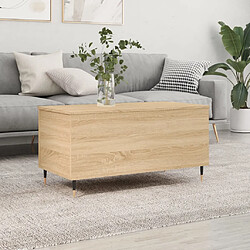 vidaXL Table basse Chêne sonoma 90x44,5x45 cm Bois d'ingénierie