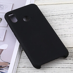 Wewoo Coque Étui de protection en silicone liquide solide Dropproof pour Huawei P20 Lite noir