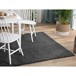 Avis Beliani Tapis en tissu gris foncé 160 x 230 cm AMDO