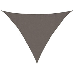 vidaXL Voile d'ombrage 160 g/m² Anthracite 3,5x3,5x4,9 m PEHD