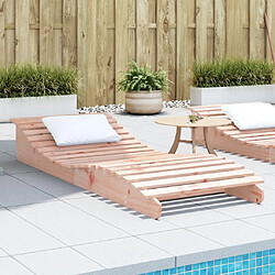 Maison Chic Chaise longue de jardin| Bain de soleil Relax | Transat 205x80x31,5 cm bois massif de douglas -GKD38878