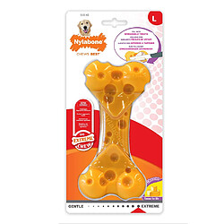 nylabone Jouet à Mâcher Goût Fromage pour Les Gros Chiens Jusqu'à 23 kg