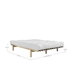 Avis Inside 75 Sommier futon PACE BED pin naturel couchage 180 cm