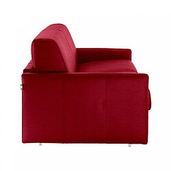 Acheter Inside 75 Canapé lit 3 places SUN convertible EXPRESS 140cm tweed rouge matelas épaisseur 16cm