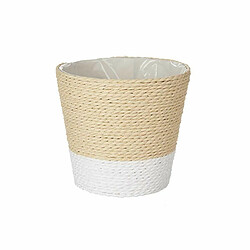 Ibergarden Cache-pot Blanc Corde Plastique 14 x 12,5 x 14 cm (24 Unités)