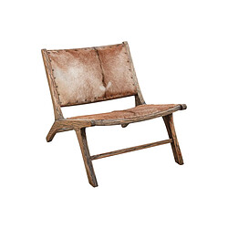 Aubry Gaspard Fauteuil en bois d'acajou et peau de chèvre.