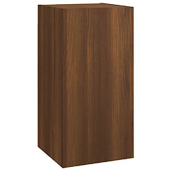 Maison Chic Meuble TV scandinave - Banc TV pour salon Chêne marron 30,5x30x60 cm Bois d'ingénierie -MN15380