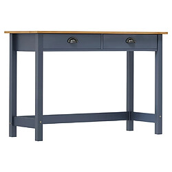 Maison Chic Table console | Meuble d'entrée | Table d'appoint Hill Range avec 2 tiroirs Gris 110x45x74 cm Pin -GKD66738