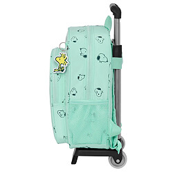 Cartable à roulettes Snoopy Groovy Vert 26 x 34 x 11 cm