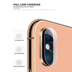 Acheter Wewoo Film mocolo 0.15mm 9H 2.5D rond bord arrière lentille de caméra en verre trempé pour iPhone XS Max (Transparent)