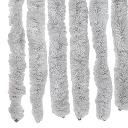 Acheter vidaXL Rideau anti-mouches gris 56x200 cm chenille