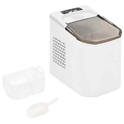 vidaXL Appareil à glaçons Blanc 1,4 L 15 kg / 24 h