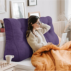 Avis VerCart Arc Coussin de Lecture, Dossier de Tête de Lit, Soutien Dorsal Oreiller, Lin Violet 140cm