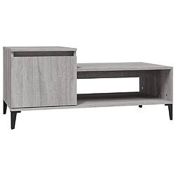 Maison Chic Table basse,Table Console Table d'appoint, Table pour salon Sonoma gris 100x50x45 cm Bois d'ingénierie -MN39118