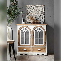 Buffet Alexandra House Living Fer Bois d'épicéa 35 x 90 x 90 cm