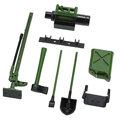 1/10 RC Porte-bagages De Voiture De Voiture Accessoires De Décoration Cool Outils Ensemble Vert pas cher