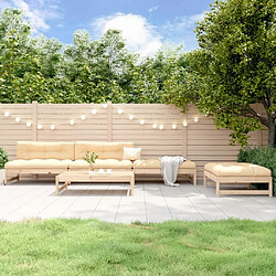 Maison Chic Salon de jardin 5 pcs - Table et chaises d'extérieur - Mobilier/Meubles de jardin Moderne bois massif de pin -MN48430