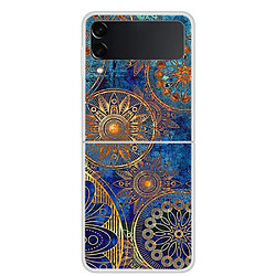 Coque en TPU antichoc fleurs pour votre Samsung Galaxy Z Flip3 5G