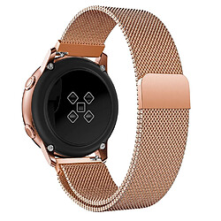 Acheter Wewoo Bracelet pour montre connectée de poignet en acier inoxydable magnétique Milanis WatchBand Galaxy Watch Active 20mm Or Rose