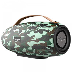 General Haut-parleur Bluetooth stéréo étanche 40 W, le haut-parleur Bluetooth étanche utilise la dernière technologie Bluetooth 5.0, son surround HD 360° avec basses, double couplage pour la maison, la fête, la plage (camouflage vert).