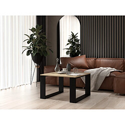 Vivaldi Table Basse Madera Chene Sonoma Noir 67 cm