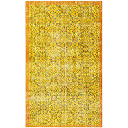 Vidal Tapis de laine 262x160 jaune Ultra Vintage