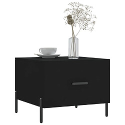 Avis Maison Chic Table basse,Table Console Table d'appoint, Table pour salon Noir 50x50x40 cm Bois d'ingénierie -MN65393