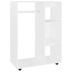 vidaXL Garde-robe Blanc 80x40x110 cm Bois d’ingénierie