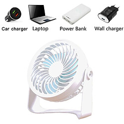 Acheter Universal USB Desktop with Strong Wind Silence 2 Speed Regulable 360 Degrees Rotating Mini Personal Fan for Home Office | Fan