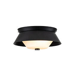 Elstead Lighting Plafonnier Salle de bains Bowtie Verre Opale,Acier Noir mat