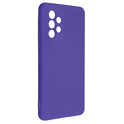 Avizar Coque Samsung Galaxy A53 5G Silicone Semi-rigide Finition Soft-touch Fine Violet