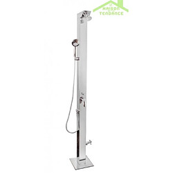 Rav Douche de Piscine en chrome ZAHRA avec rince pieds 220cm