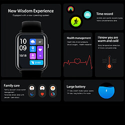Yonis Montre Connectée Pas Cher IP67 Étanche Grand Écran HD Autonomie 30 Jours pas cher
